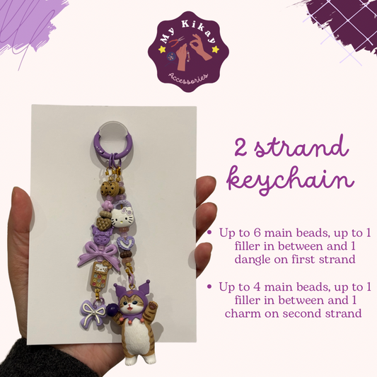 2 strand Keychain - Custom